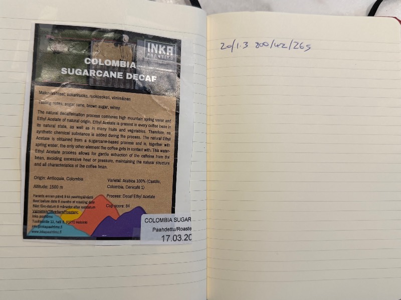 Colombia Sugarcane Decaf