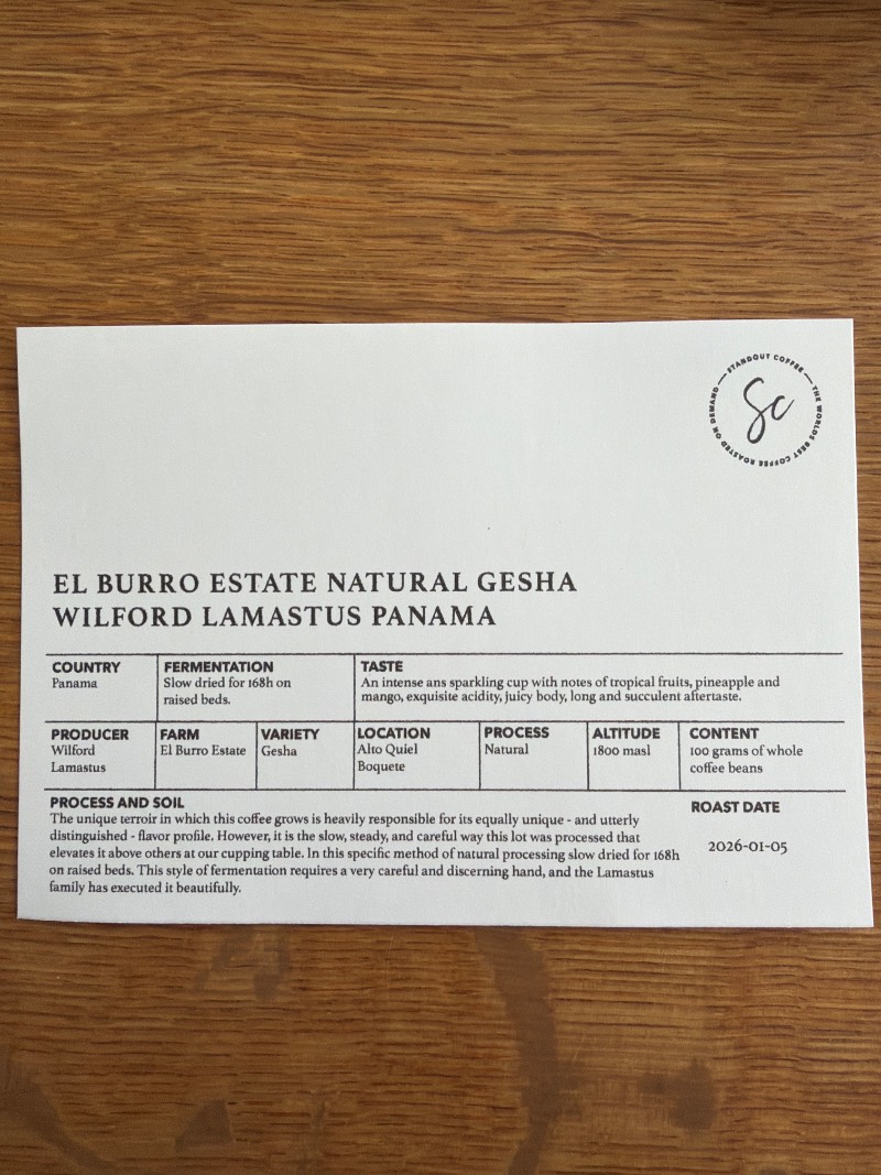 El Burro Estate Natural Gesha