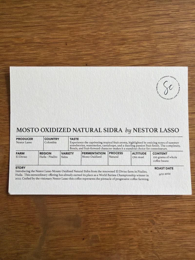 Mosto Oxidized Natural Sidra by Nestor Lasso
