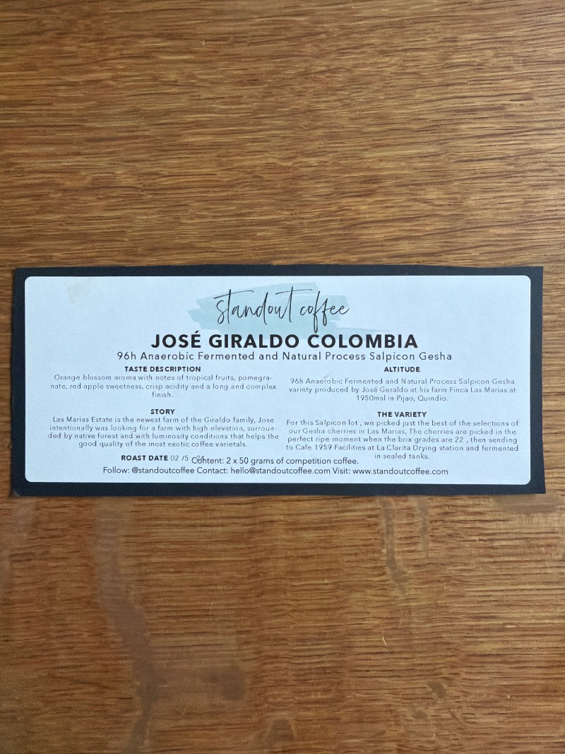 José Giraldo Salpicon Gesha