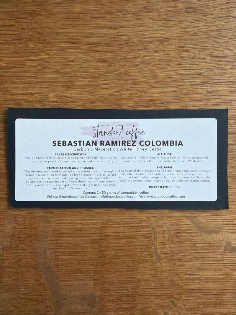 Sebastian Ramirez White Honey Gesha