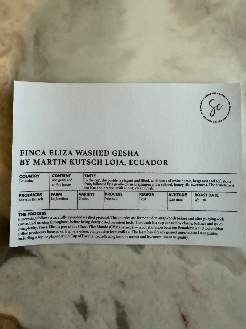 Finca Eliza Washed Gesha